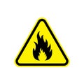 Fire danger sign Royalty Free Stock Photo