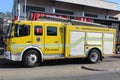 Fire department attending fire in Cato Manor, Durban Royalty Free Stock Photo