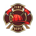 Fire Department Emblem Royalty Free Stock Photo