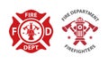 Fire department logo Royalty Free Stock Photo