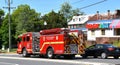Fire Department Rescue Truck on the street, Fairfax City, VA
