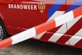 Fire Department vehicle with safety line Dutch: Brandweer