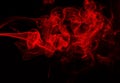 Fire design. red smoke abstract on black background Royalty Free Stock Photo