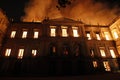 Fire destroys collection and part of the building of the National Museum of Quinta da Boavista, in Rio de Janeiro, Brazil