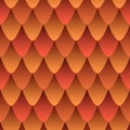 Fire Dragon Leather seamless pattern, colorful gradient in orange red color. Abstract scaly skin Dragon style texture