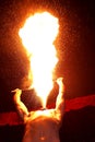 Fire Eater at the Circus Royalty Free Stock Photo