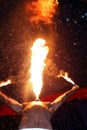 Fire Eater at the Circus Royalty Free Stock Photo