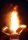Fire Eater at the Circus Royalty Free Stock Photo
