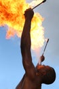 Fire Eater at the Circus Royalty Free Stock Photo