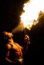 Fire eater, Tunisia Royalty Free Stock Photo