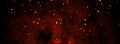 Fire embers particles over black background Royalty Free Stock Photo