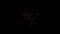 Fire embers particles texture overlays . Burn effect on isolated black background Royalty Free Stock Photo