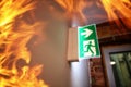 fire and emergency exit Royalty Free Stock Photo