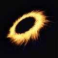 Fire Energy Ring Isolated Image Royalty Free Stock Photo