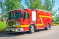 A fire engine also known as a fire truck or fire lorry. Royalty Free Stock Photo