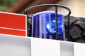 Fire Engine Blue Flashing Light Royalty Free Stock Photo