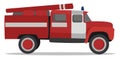 Fire engine, illustration, vector Royalty Free Stock Photo