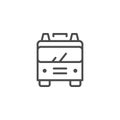 Fire engine line outline icon