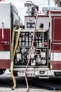 Fire Engine Pump Panel Royalty Free Stock Photo