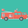 fire engine. Vector illustration decorative design Royalty Free Stock Photo