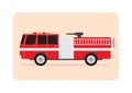 fire engine. Vector illustration decorative design Royalty Free Stock Photo