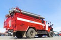Fire-engine vehicle of EMERCOM Royalty Free Stock Photo