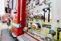 Fire engines equipment close shot