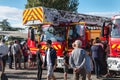 Fire engines presentation in Saint gille Croix de Vie, France