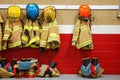 Fire Equipment at Rest Royalty Free Stock Photo