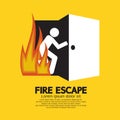 Fire Escape Graphic Sign