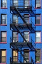 Fire escape new york building Royalty Free Stock Photo