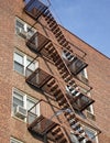 Fire escape, NYC Royalty Free Stock Photo