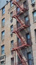 Fire escape, NYC Royalty Free Stock Photo