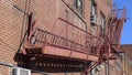 Fire Escape on Old Brick Building Royalty Free Stock Photo