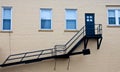 Fire Escape on Old Brick Wall Royalty Free Stock Photo