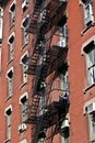 Fire escape at an old house Royalty Free Stock Photo