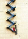 Fire escape staircase Royalty Free Stock Photo