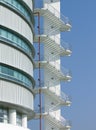 Fire escape staircase Royalty Free Stock Photo