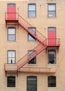 Fire escape stairs Royalty Free Stock Photo