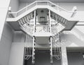 Fire escape stairs Ladder Safety exit Architecture details Royalty Free Stock Photo
