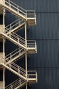 Fire escape stairs Royalty Free Stock Photo