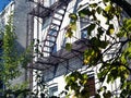 Fire Escape Stairs in NYC Royalty Free Stock Photo