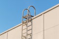 Fire escape to the roof of an office building Royalty Free Stock Photo