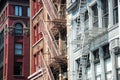 Fire escapes, NYC Royalty Free Stock Photo