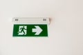 Fire exit light sign Royalty Free Stock Photo