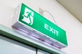 Fire exit light sign Royalty Free Stock Photo