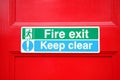 Fire exit scene. Royalty Free Stock Photo