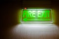 Fire Exit Sign Royalty Free Stock Photo
