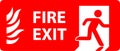 Fire exit sign vector Emergency fire exit door, exit door