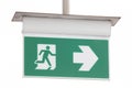 Fire exit signs. Royalty Free Stock Photo